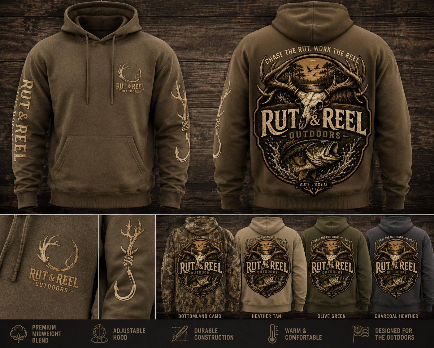 Rut & Reel Outdoors Signature Hoodie