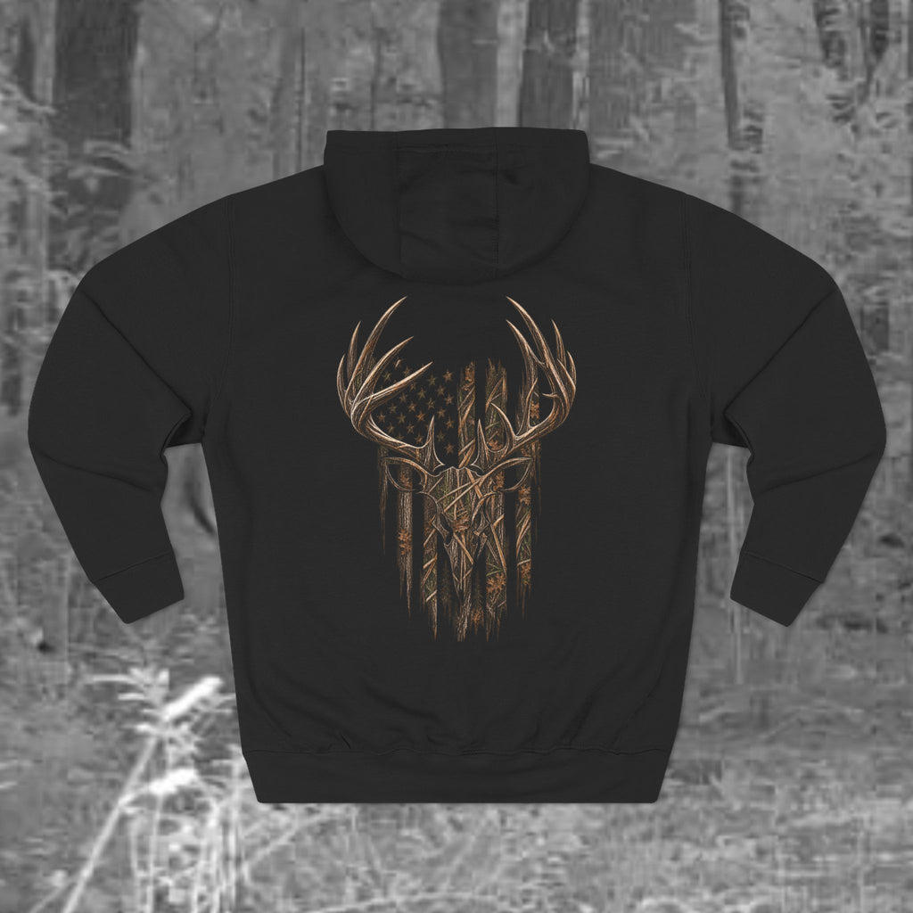 Three-Panel Fleece Hoodie